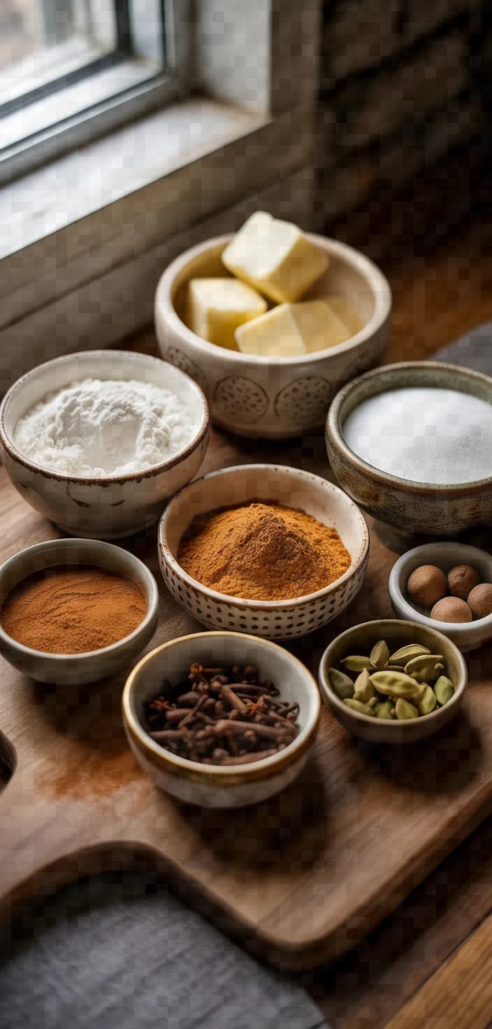 Ingredients photo for Chai Spice Cookies Recipe