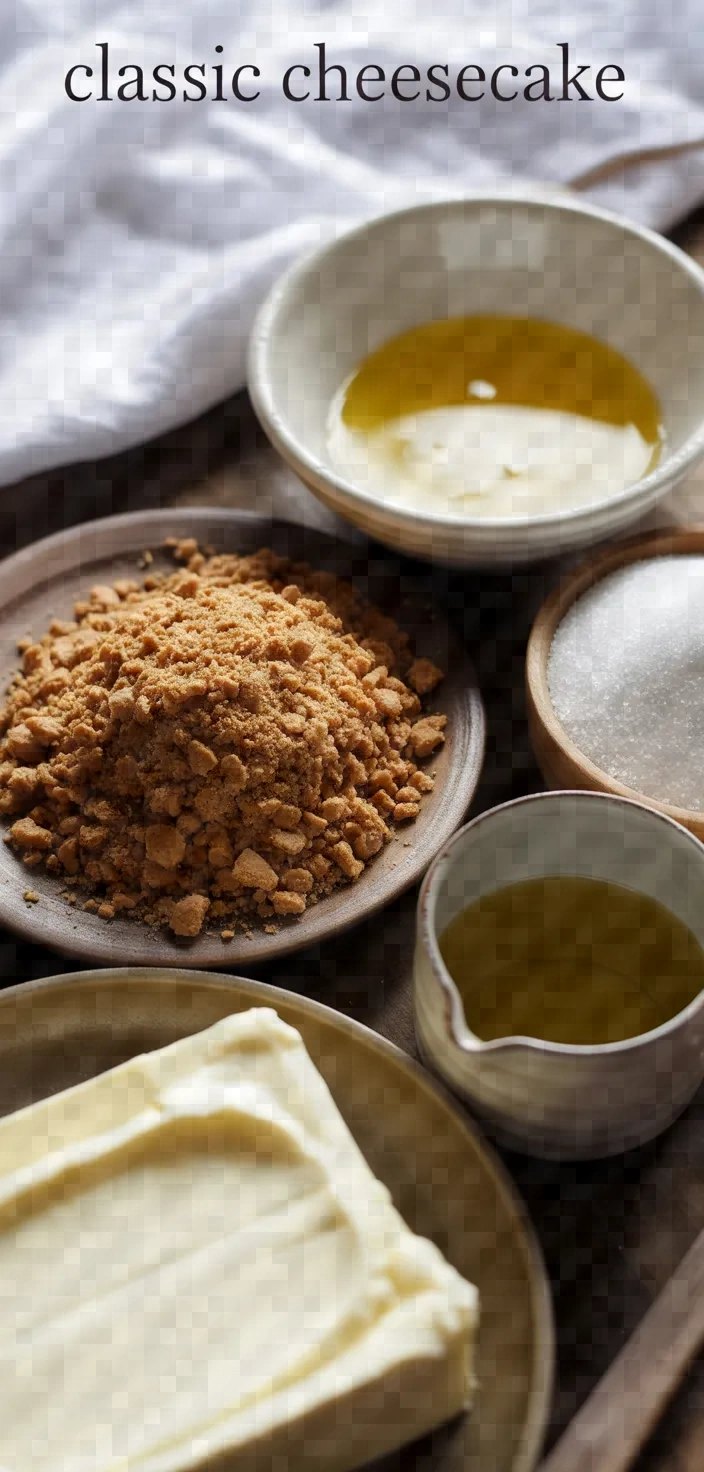 Ingredients photo for Classic Cheesecake Recipe
