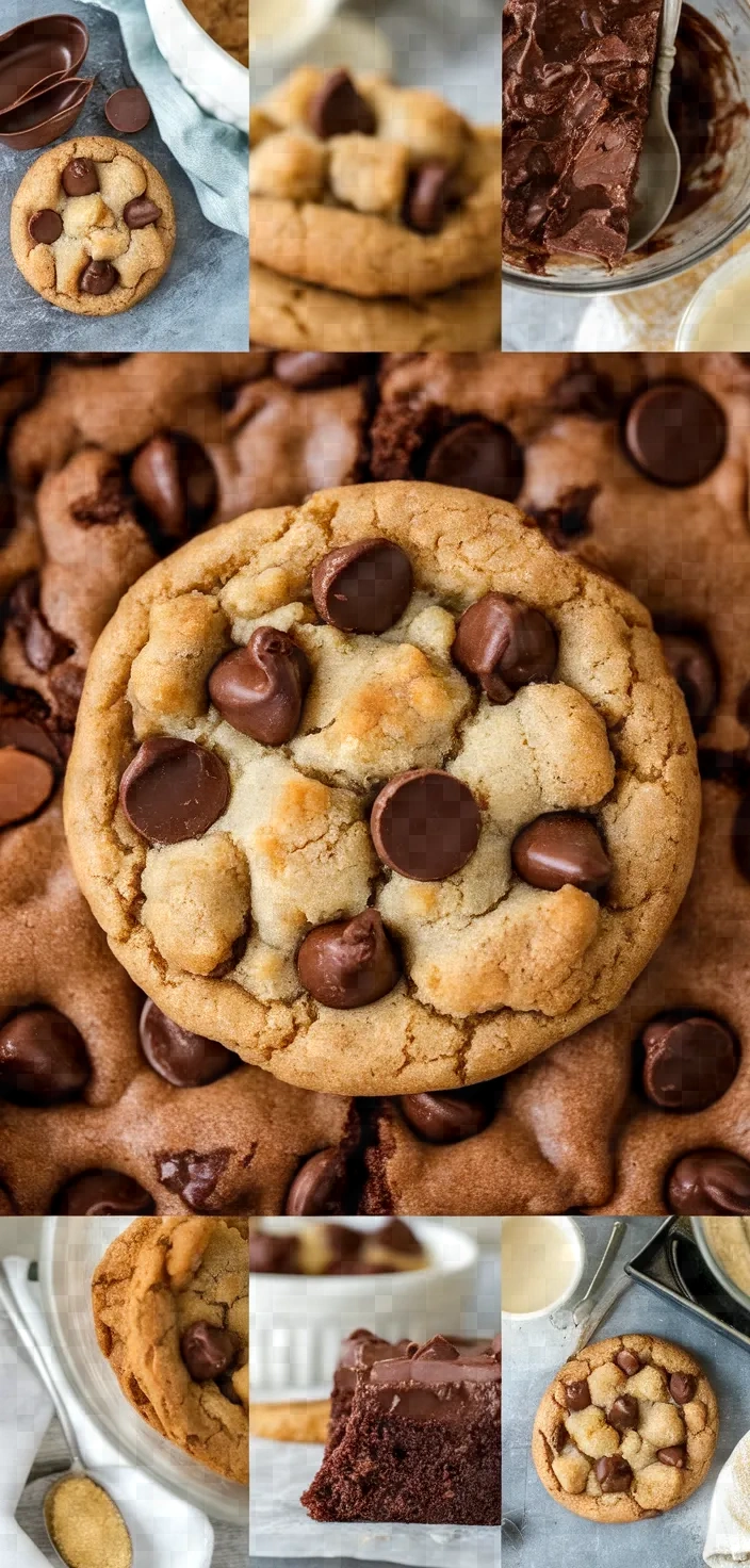 A photo of Chocolate Chip Cookie Brownies Recipe