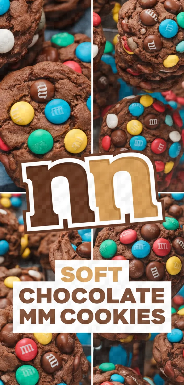 A photo of Soft Chocolate Mm Cookies Recipe