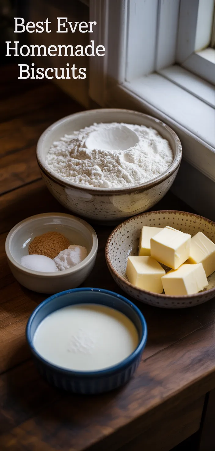 Ingredients photo for Best Ever Homemade Biscuits Recipe