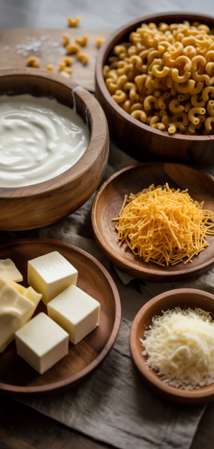 Ingredients photo for Creamy Crock Pot Mac And Cheese Recipe