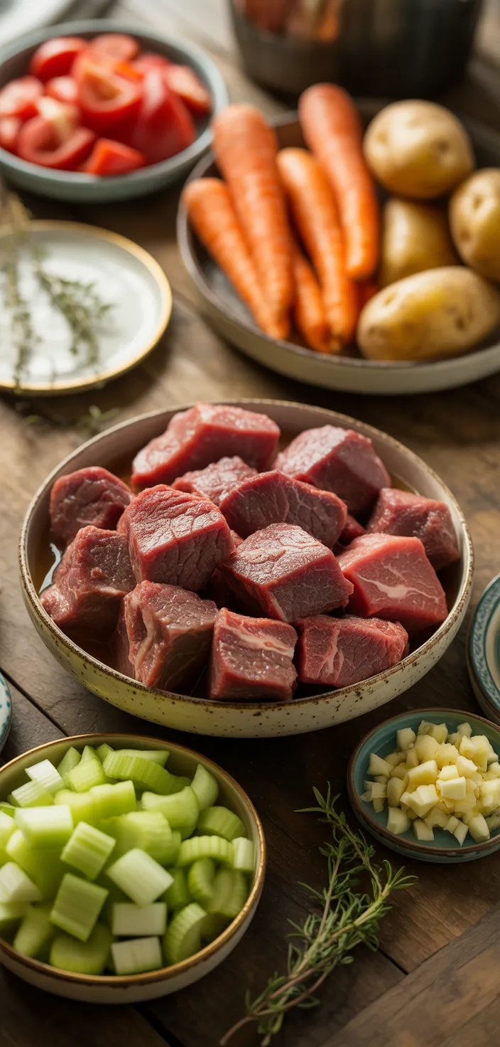 Ingredients photo for Crockpot Beef Stew Recipe