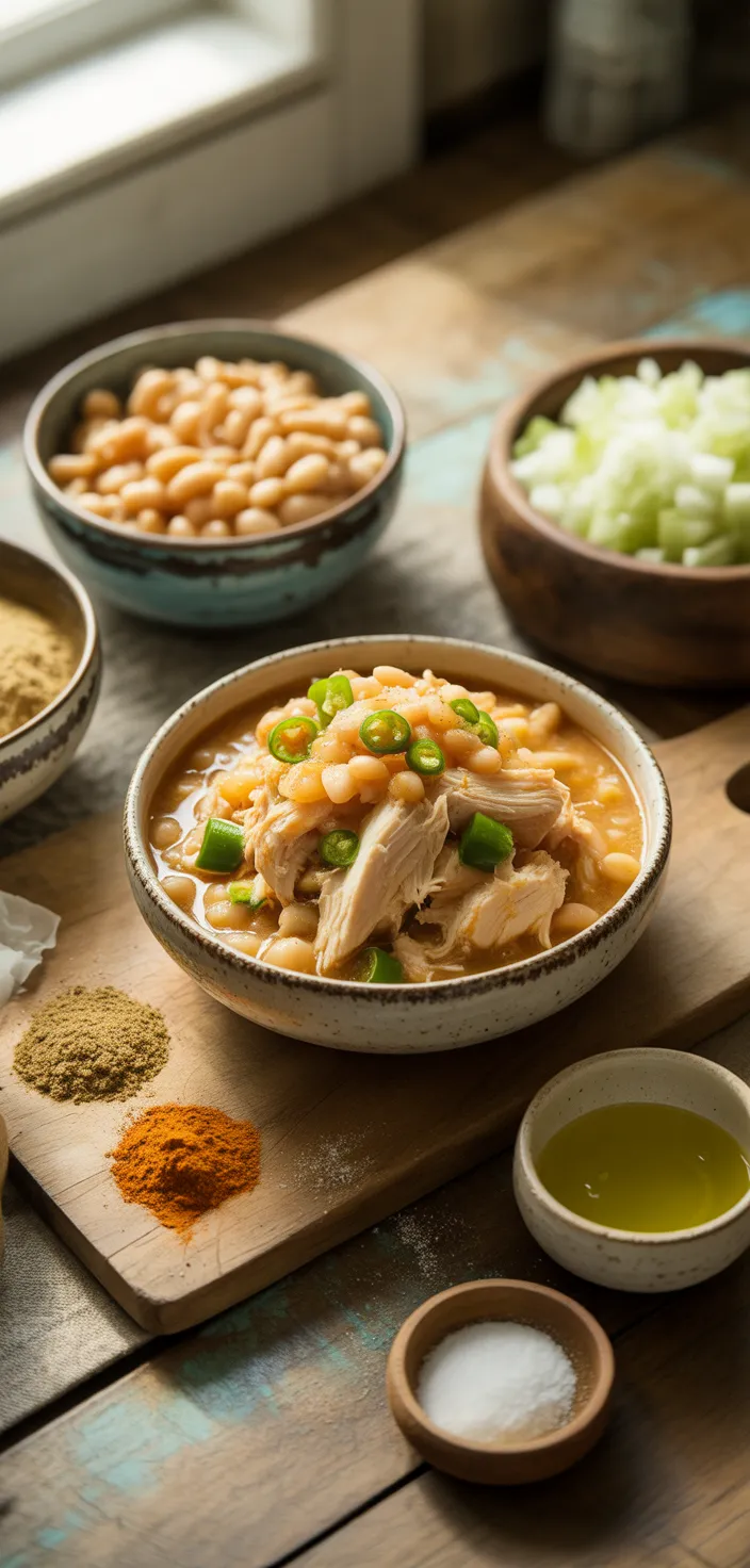 Ingredients photo for Easy White Chicken Chili (Slow Cooker) Recipe