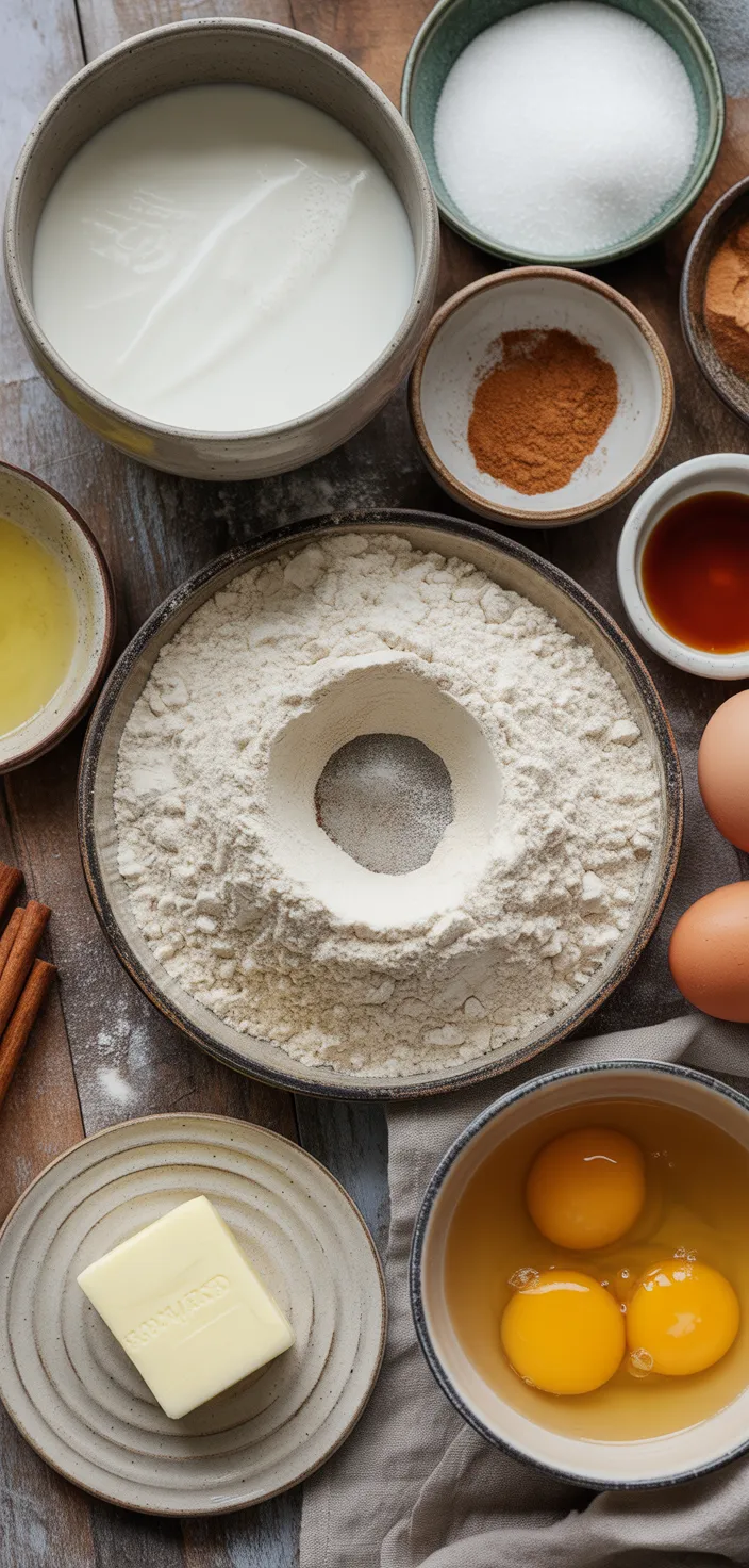 Ingredients photo for Baked Apple Cider Donuts Recipe