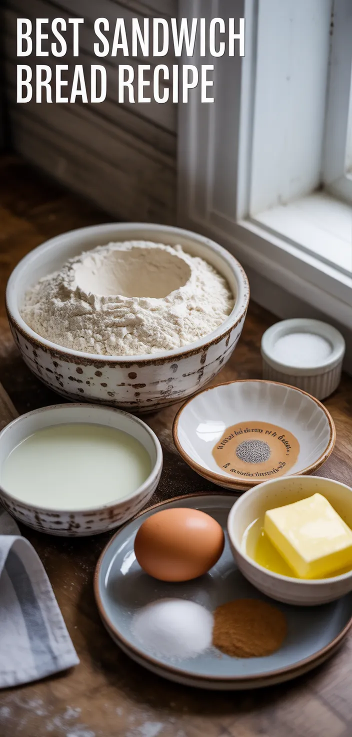 Ingredients photo for Best Sandwich Bread Recipe