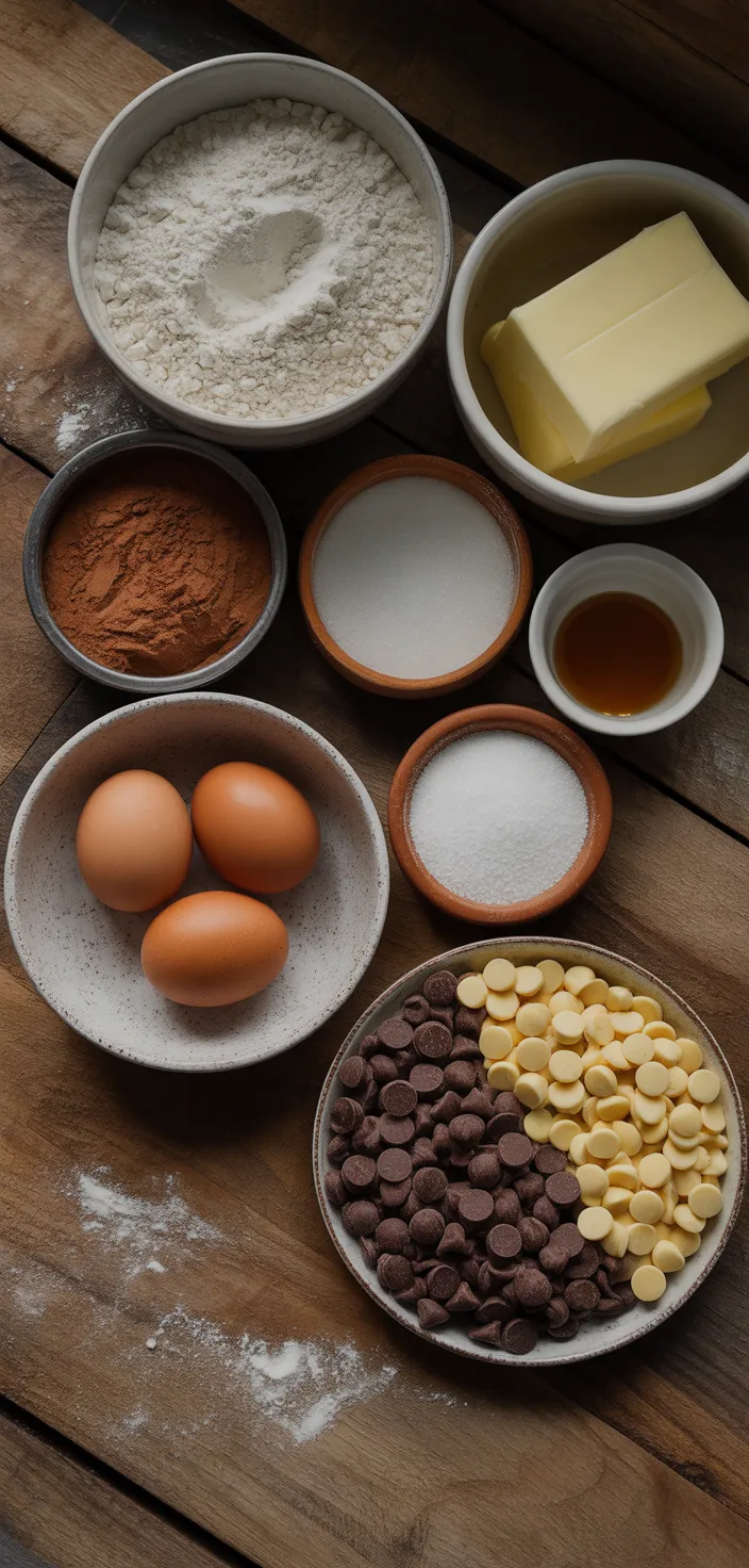 Ingredients photo for Dark Chocolate Halloween Chip Cookies Recipe