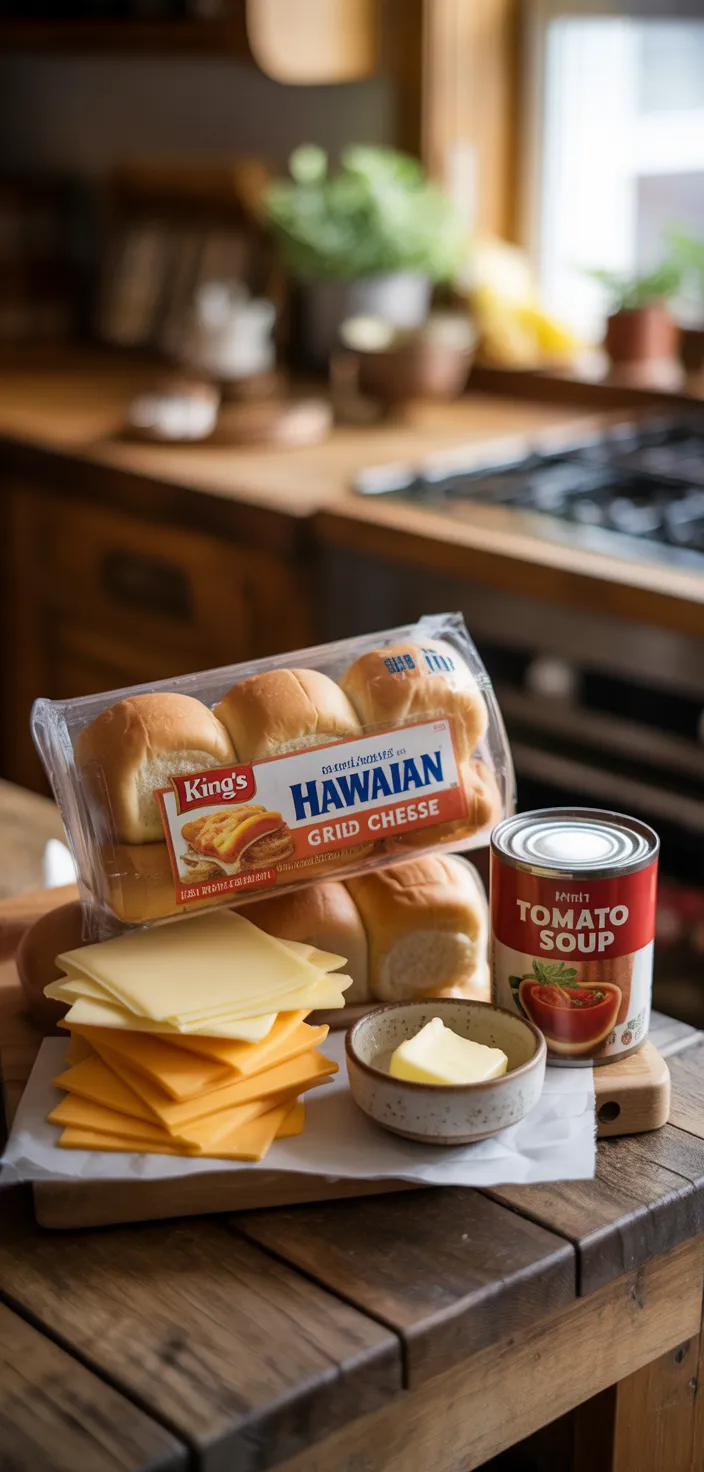 Ingredients photo for Mini Baked Grilled Cheese Recipe