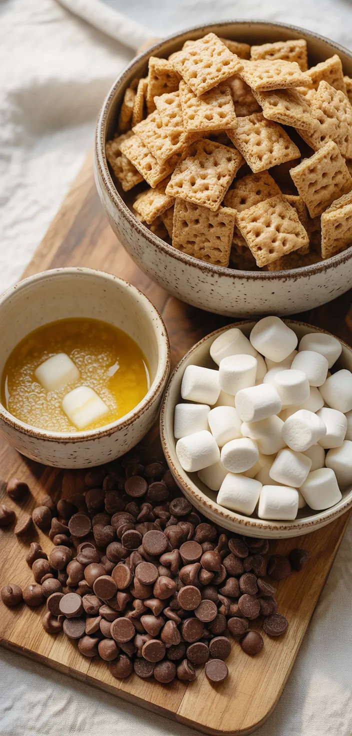 Ingredients photo for S'mores Krispie Treats Recipe