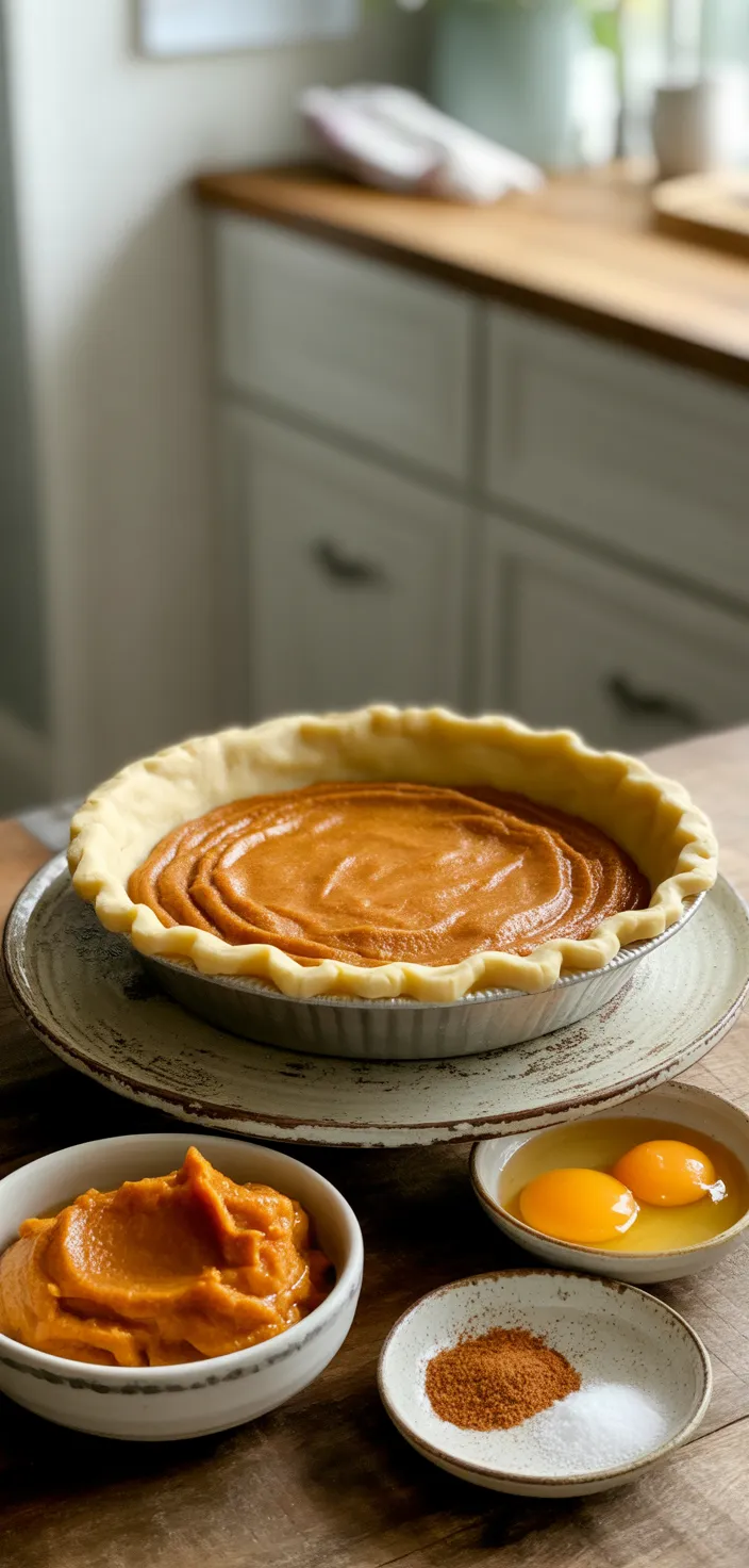 Ingredients photo for Seriously Easy Pumpkin Pie Recipe
