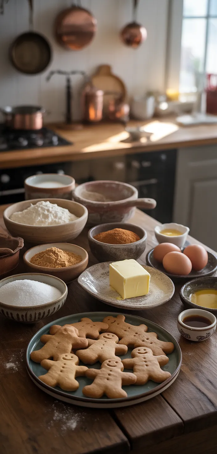Ingredients photo for Soft & Chewy Gingerbread Men Cookies Recipe