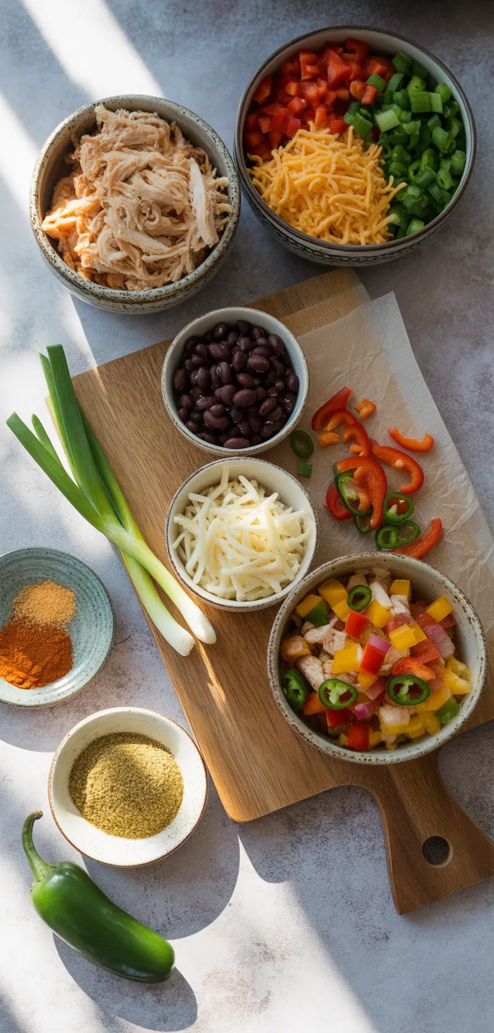 Ingredients photo for Southwestern Egg Rolls From Chili's Recipe