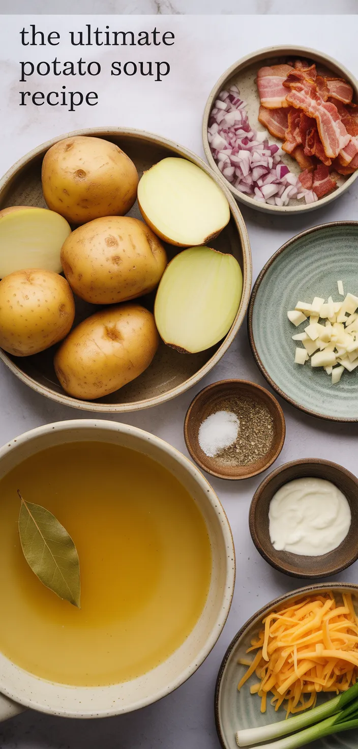 Ingredients photo for The Ultimate Potato Soup Recipe