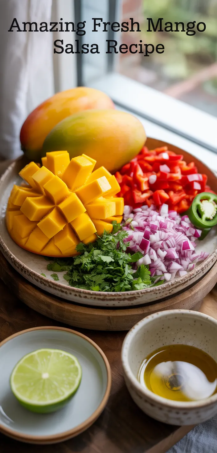 Ingredients photo for *AMAZING* Fresh Mango Salsa Recipe