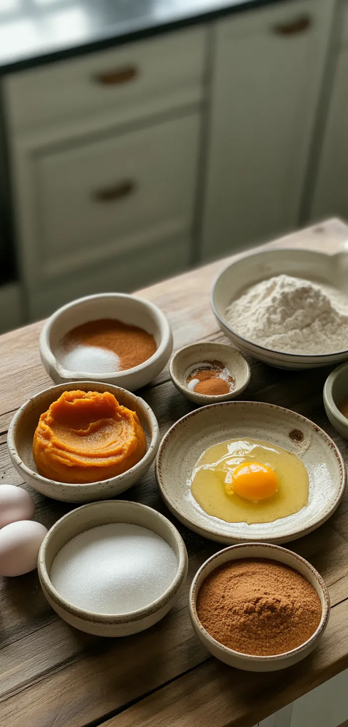 Ingredients photo for Baked Pumpkin Donuts Recipe