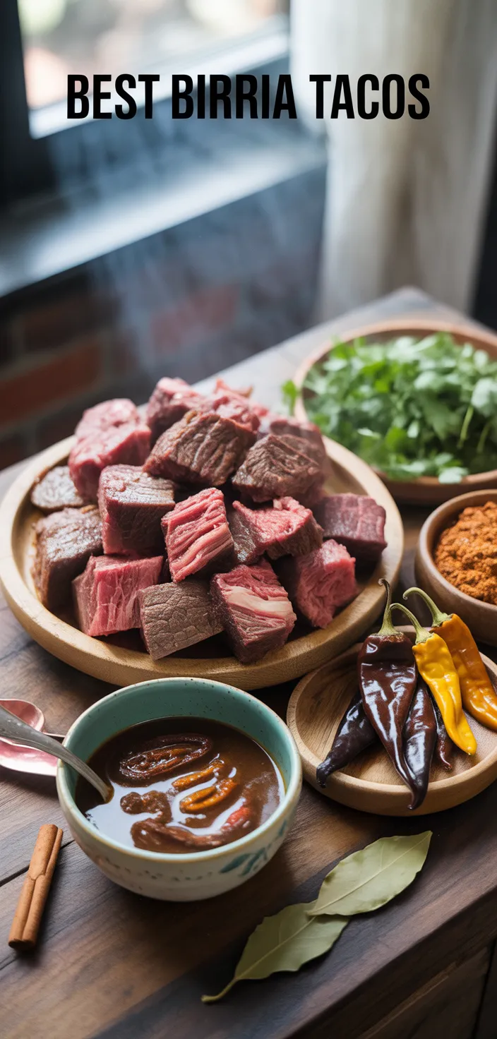 Ingredients photo for Best Birria Tacos Recipe