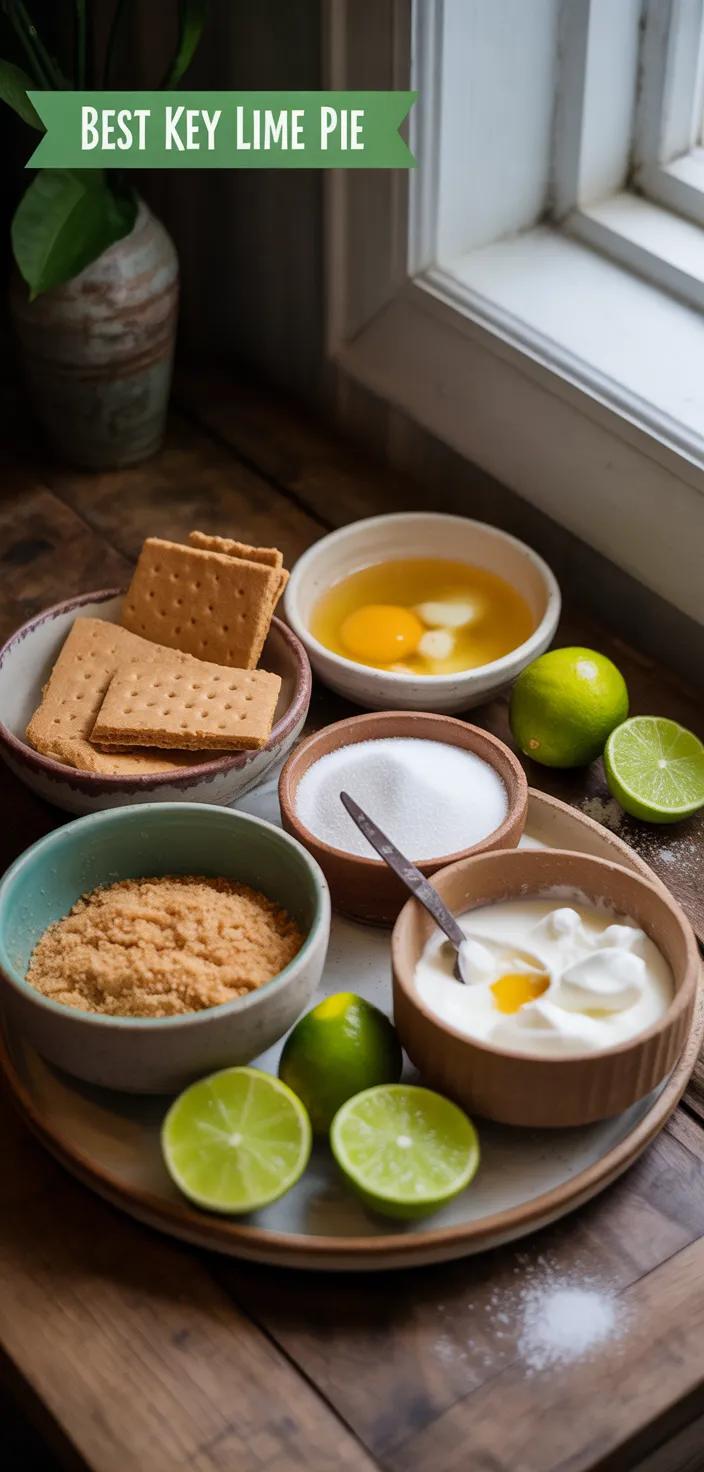 Ingredients photo for Best Key Lime Pie Recipe