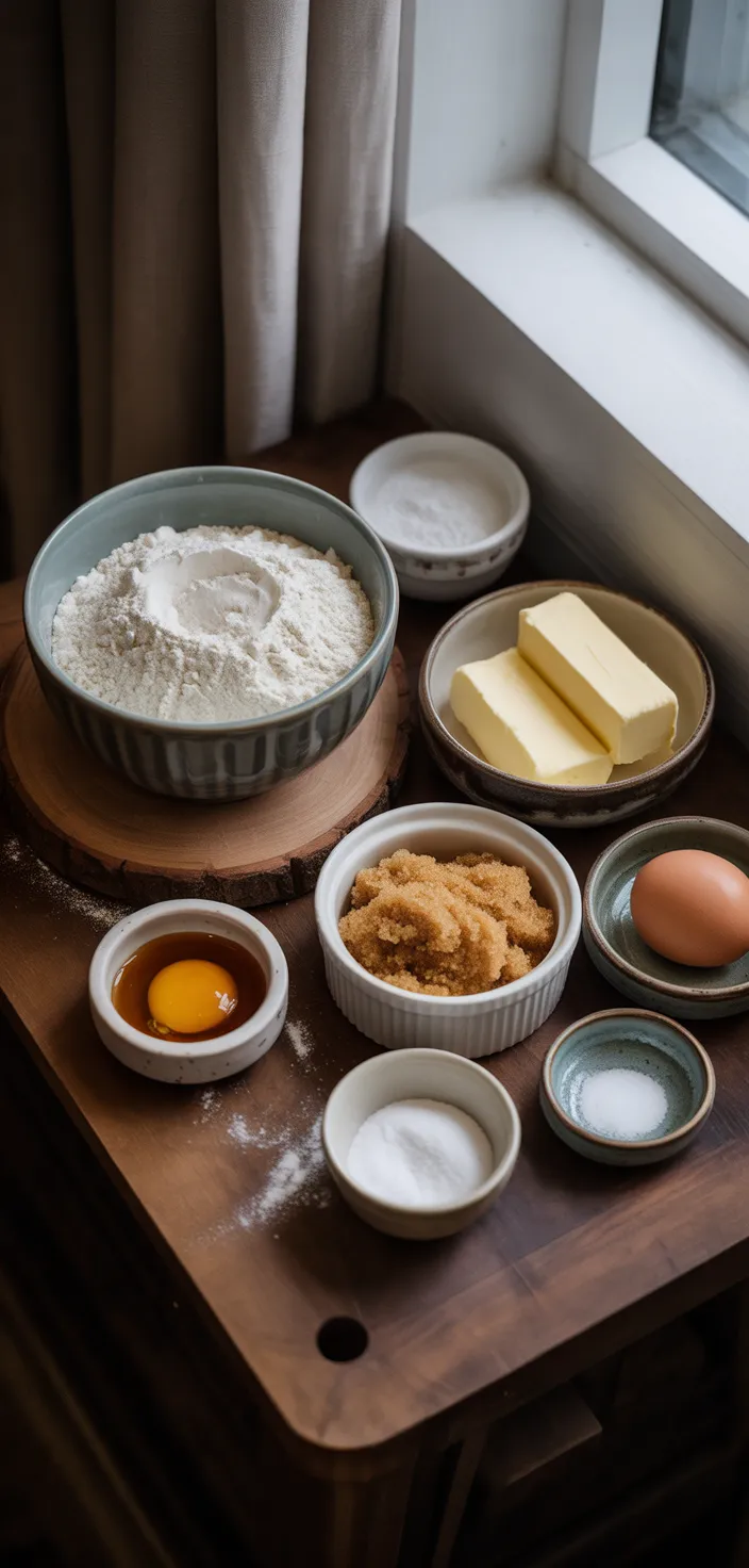Ingredients photo for Chewy Brown Sugar Cookies Recipe