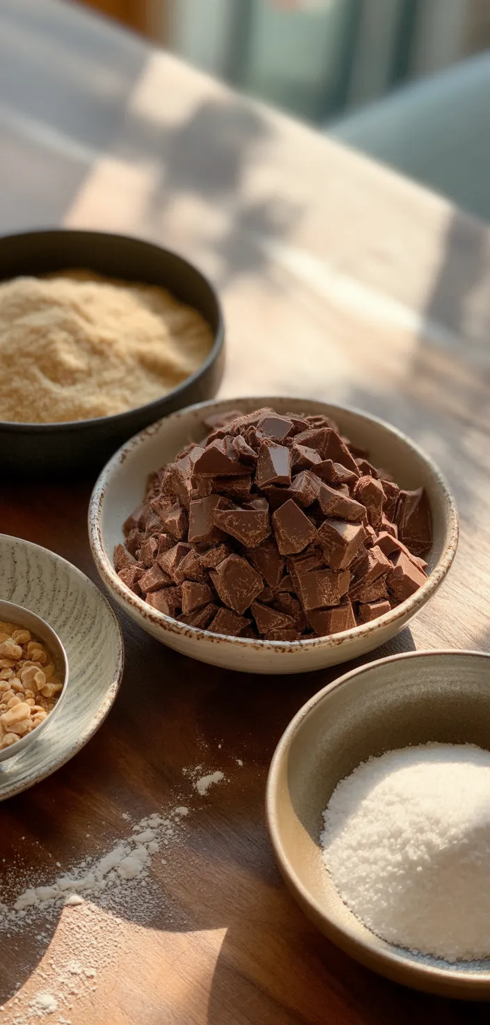 Ingredients photo for Chocolate Salted Caramel Tart Recipe