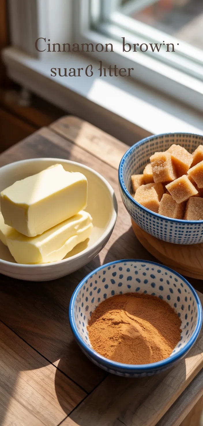 Ingredients photo for Cinnamon Brown Sugar Butter Recipe