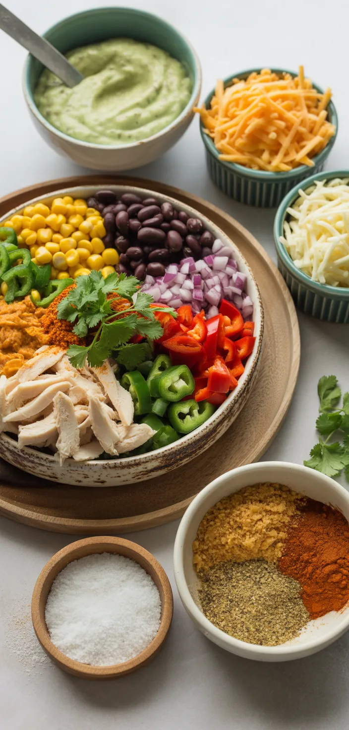 Ingredients photo for Southwest Egg Rolls Recipe