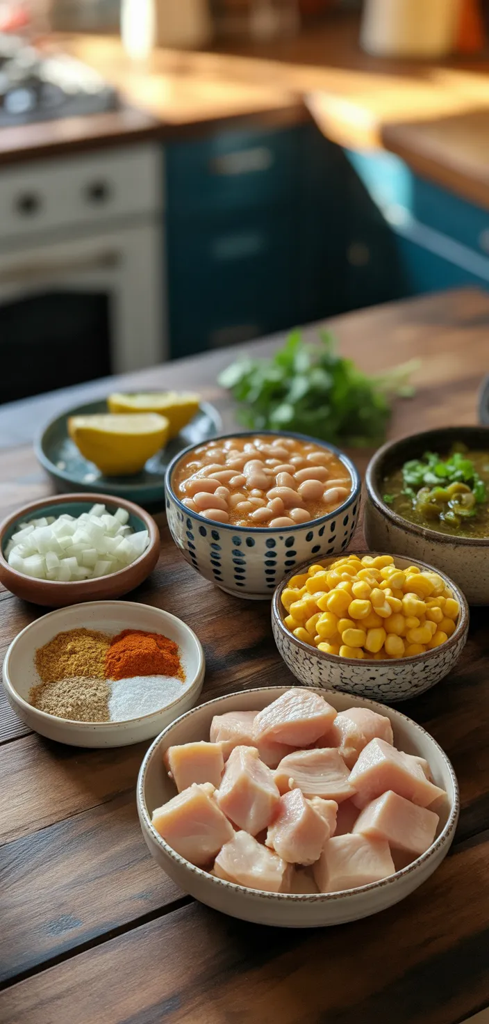 Ingredients photo for White Bean Chicken Chili Recipe