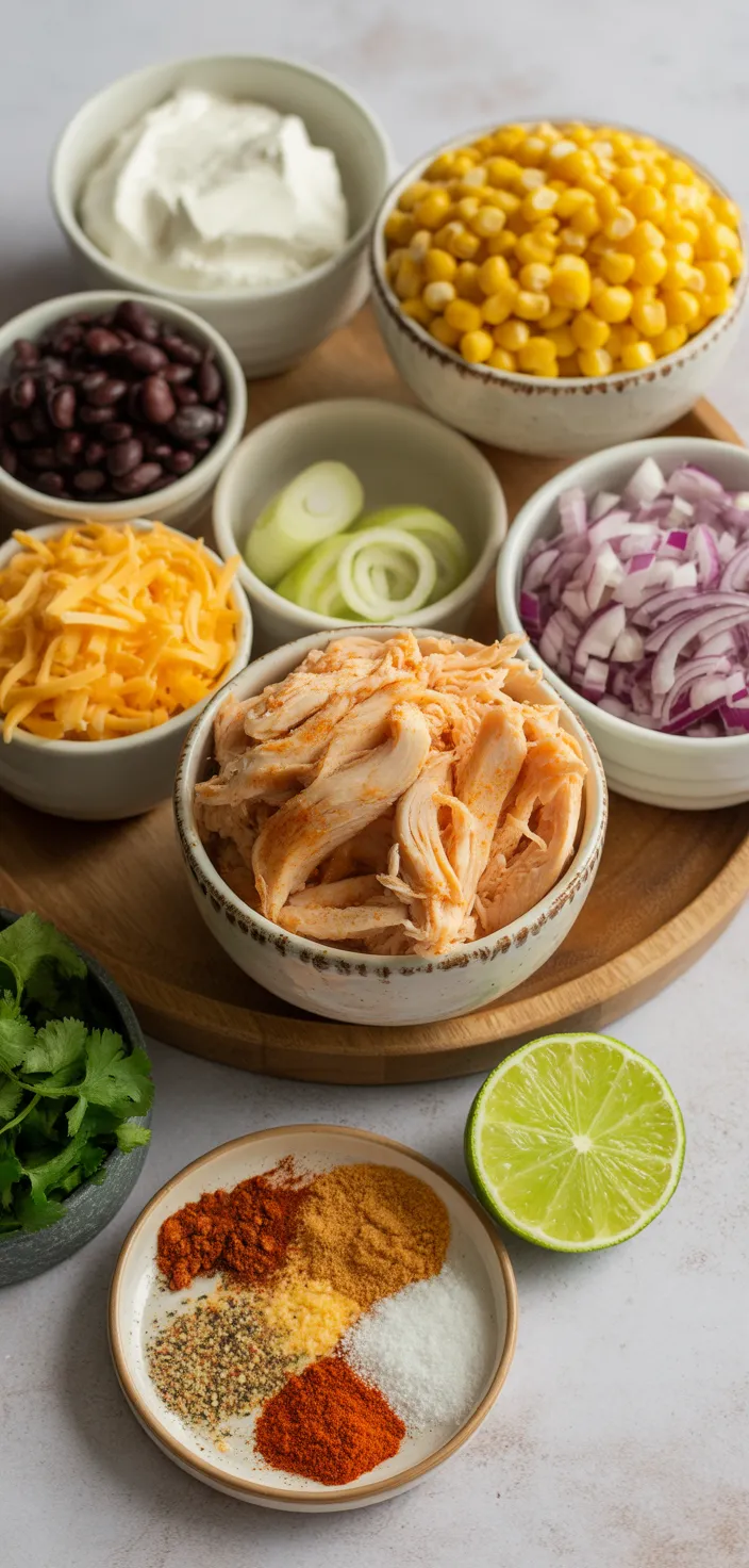 Ingredients photo for Air Fryer Southwest Egg Rolls Recipe