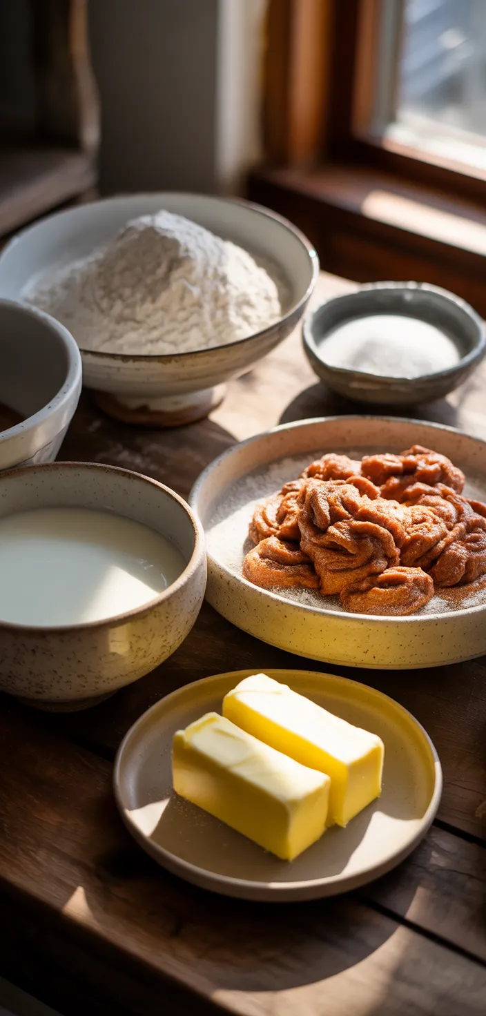 Ingredients photo for Cinnamon Roll Birthday Cake Recipe