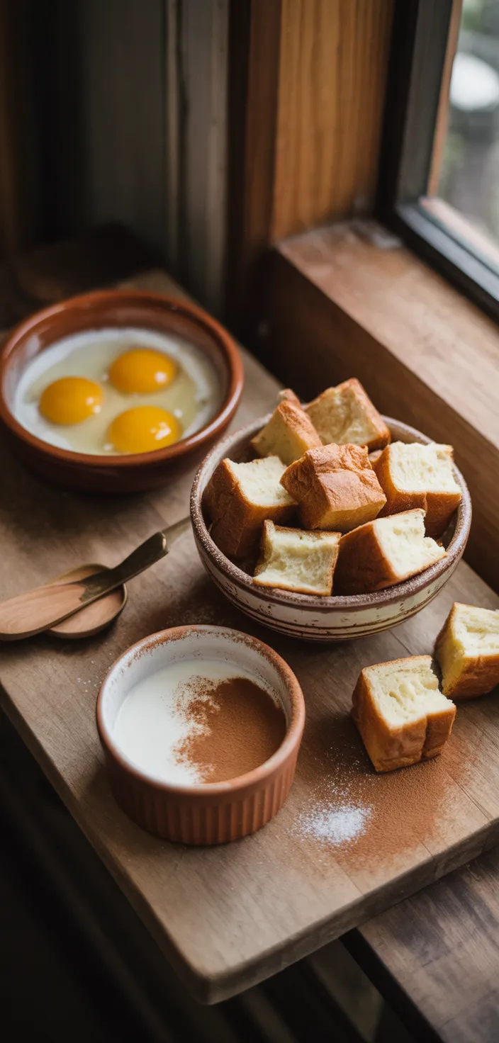 Ingredients photo for Cinnamon Sugar French Toast Muffins Recipe