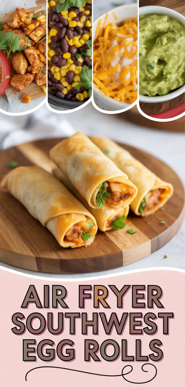 A photo of Air Fryer Southwest Egg Rolls Recipe