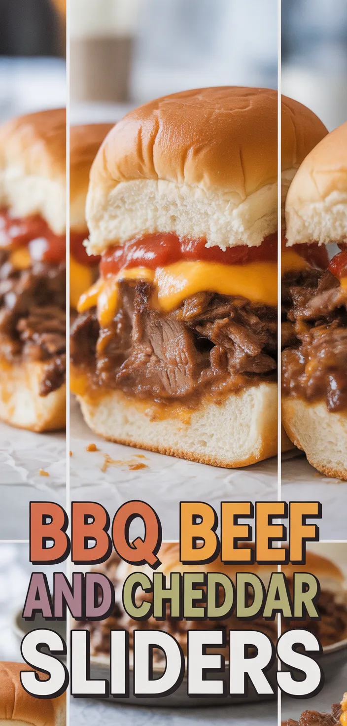 A photo of BBQ Beef And Cheddar Sliders Recipe