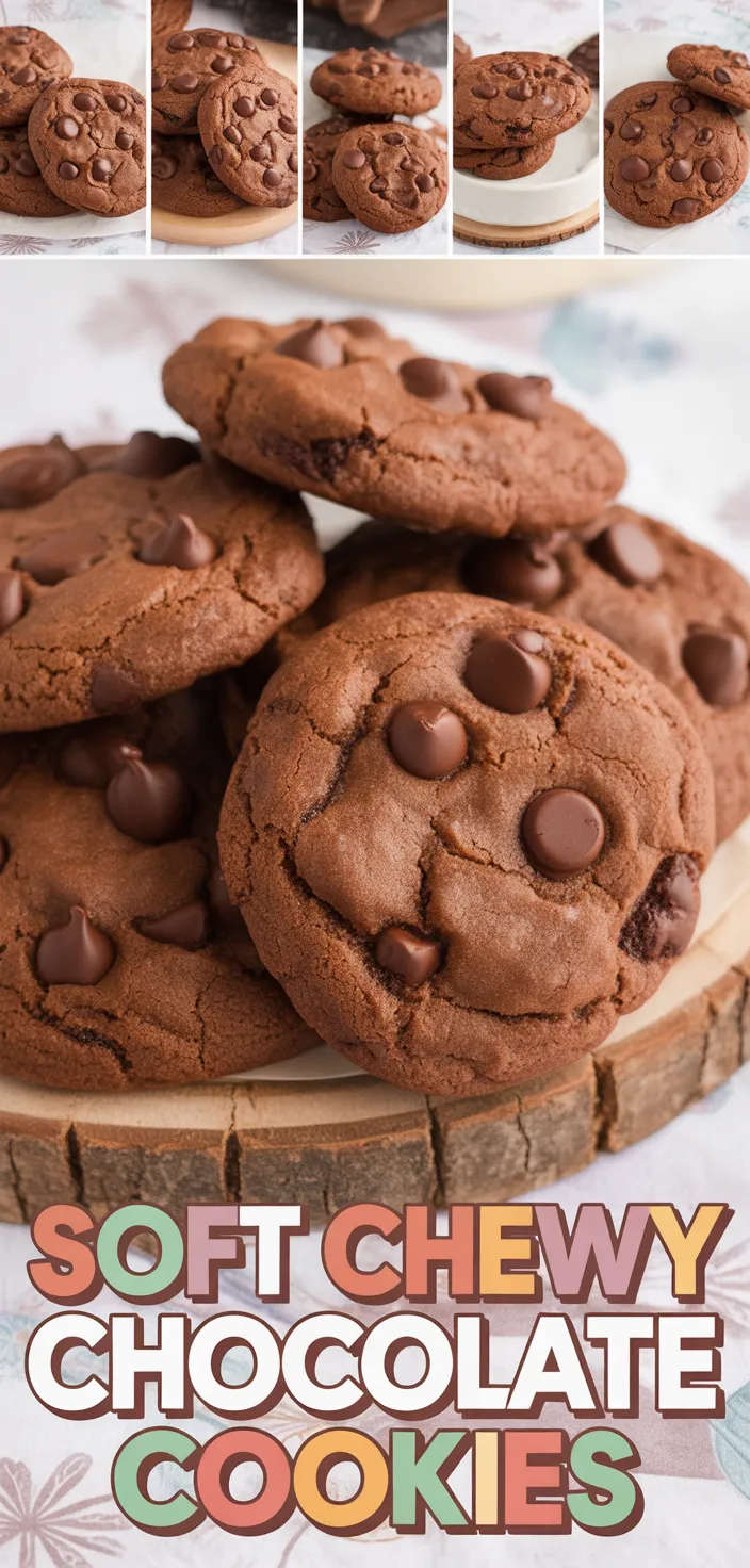A photo of Chocolate Sugar Cookies (Soft And Chewy) Recipe