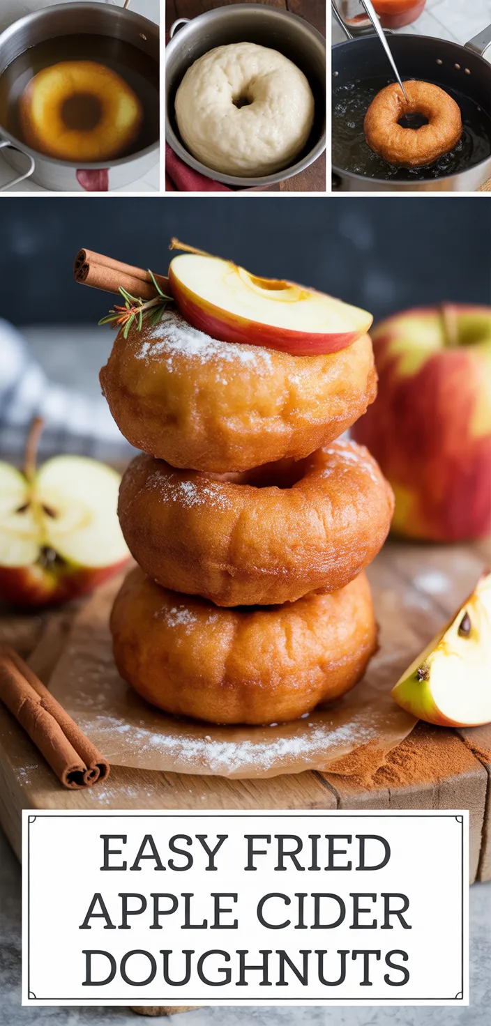 A photo of Easy Fried Apple Cider Doughnuts Recipe