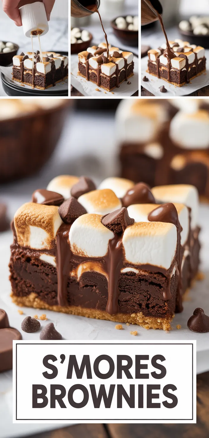 A photo of Easy S'Mores Brownies Recipe For Summer