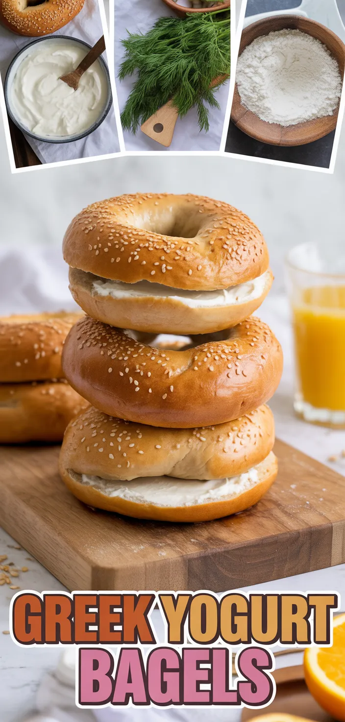 A photo of Fluffy & Healthy Greek Yogurt Bagels Recipe