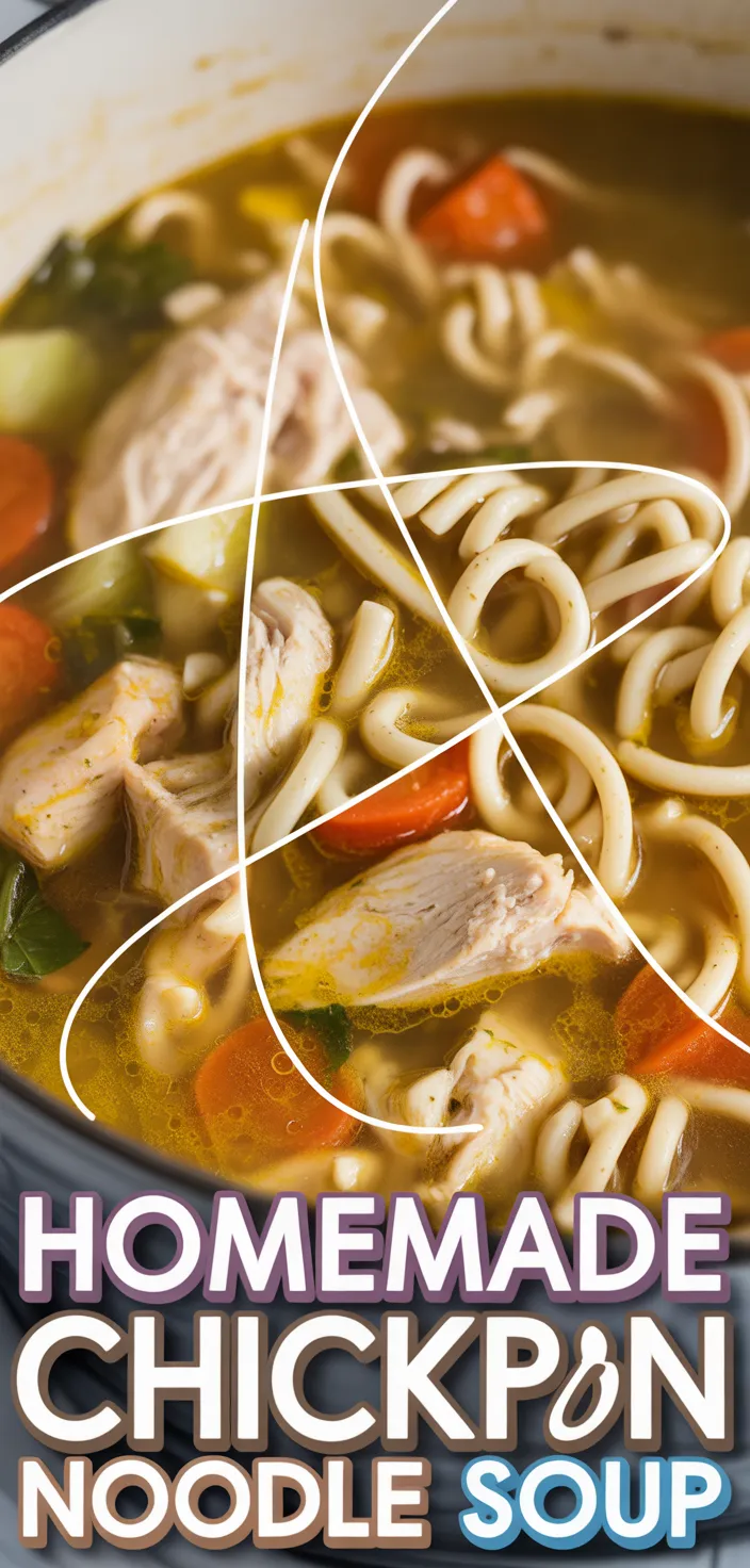 A photo of Homemade Crockpot Chicken Noodle Soup Recipe