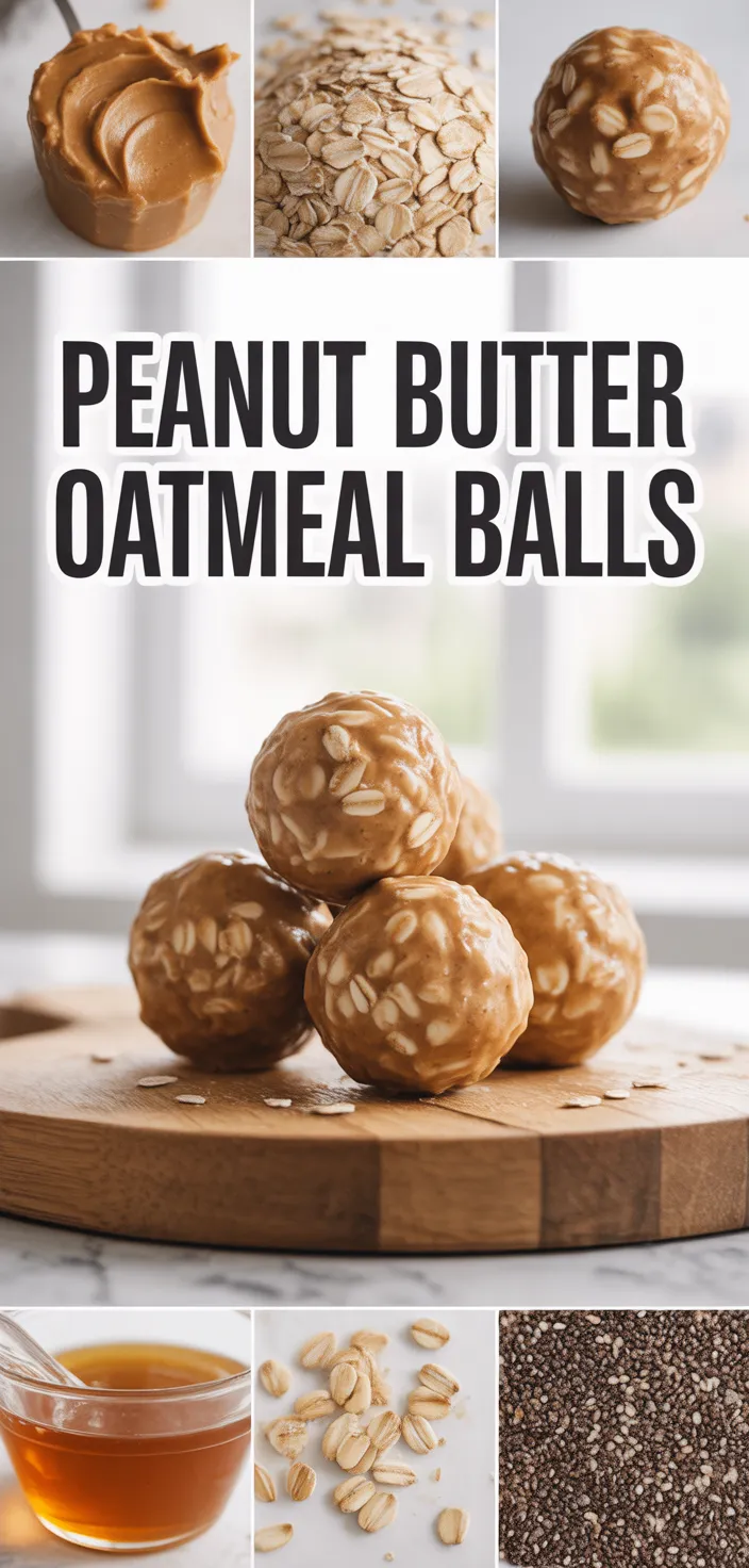 A photo of Peanut Butter Oatmeal Balls Recipe