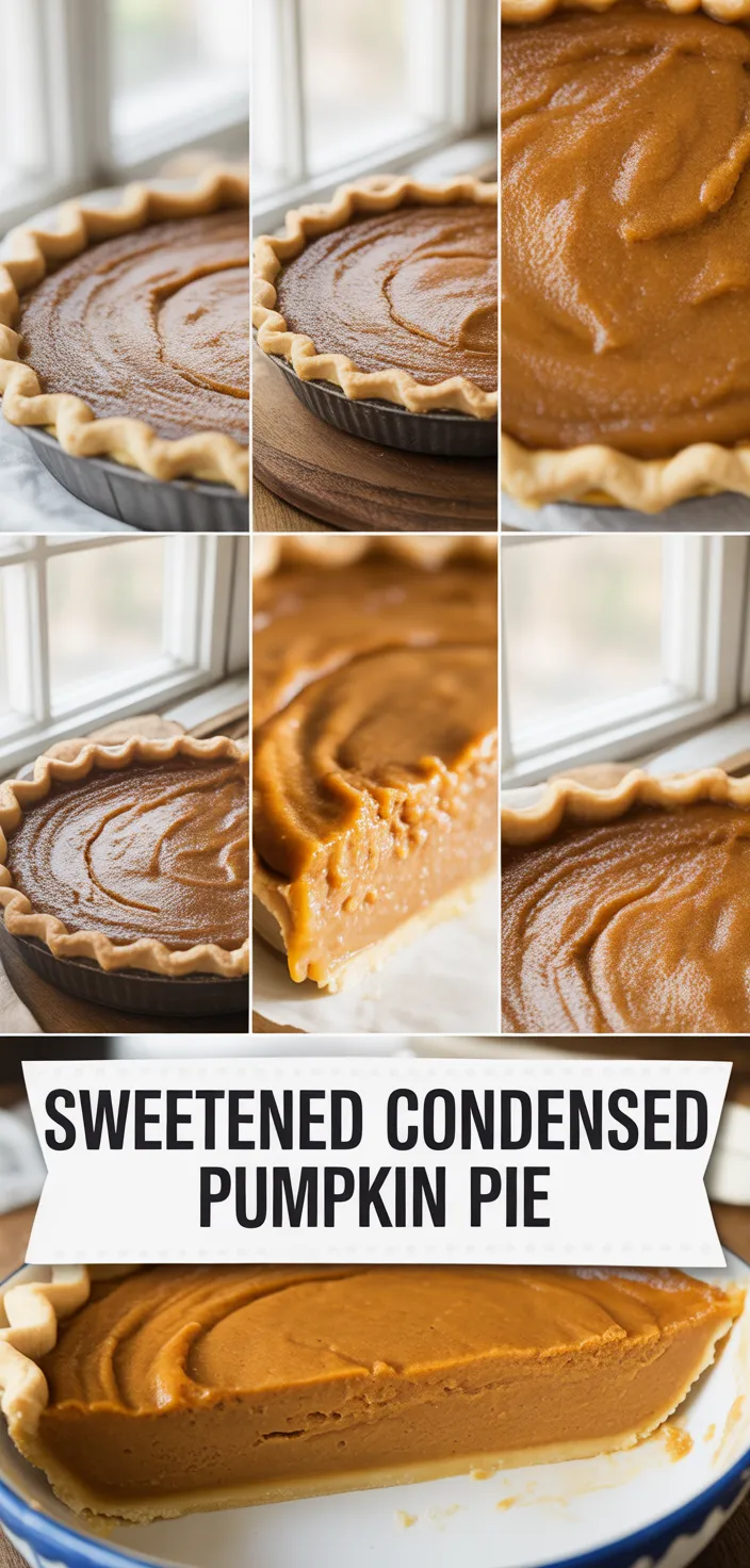 A photo of Pumpkin Pie With Sweetened Condensed Milk Recipe