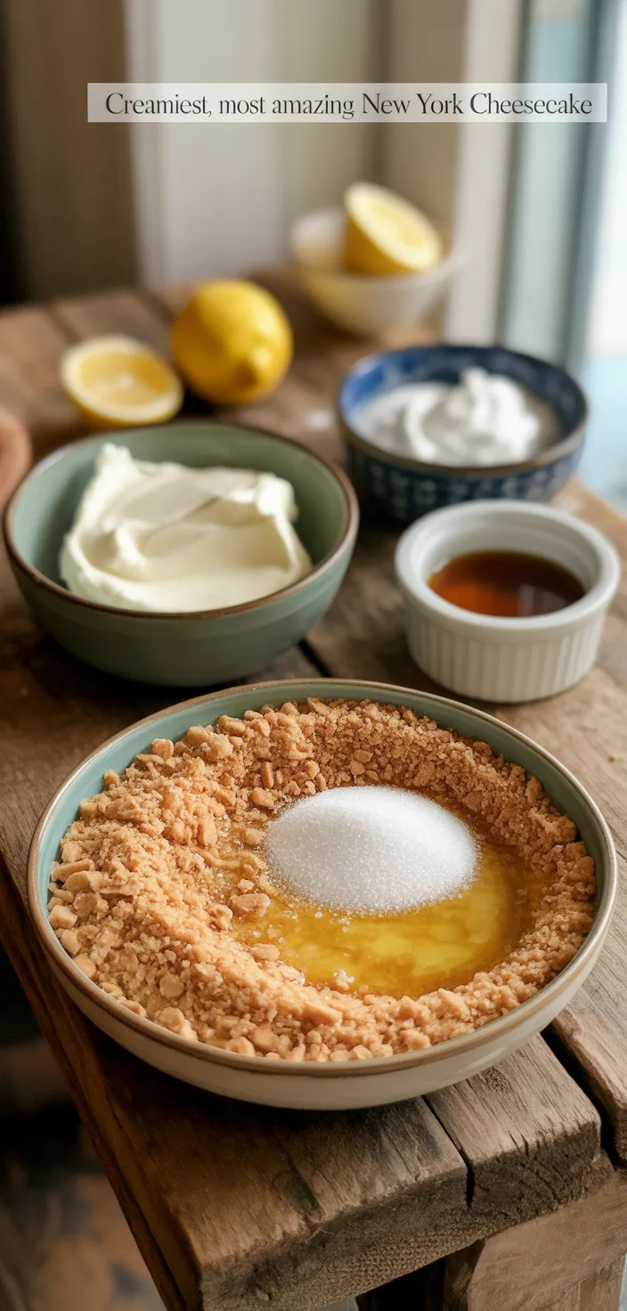 Ingredients photo for Creamiest, Most Amazing New York Cheesecake Recipe