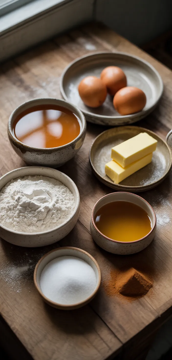 Ingredients photo for Easy Fried Apple Cider Doughnuts Recipe