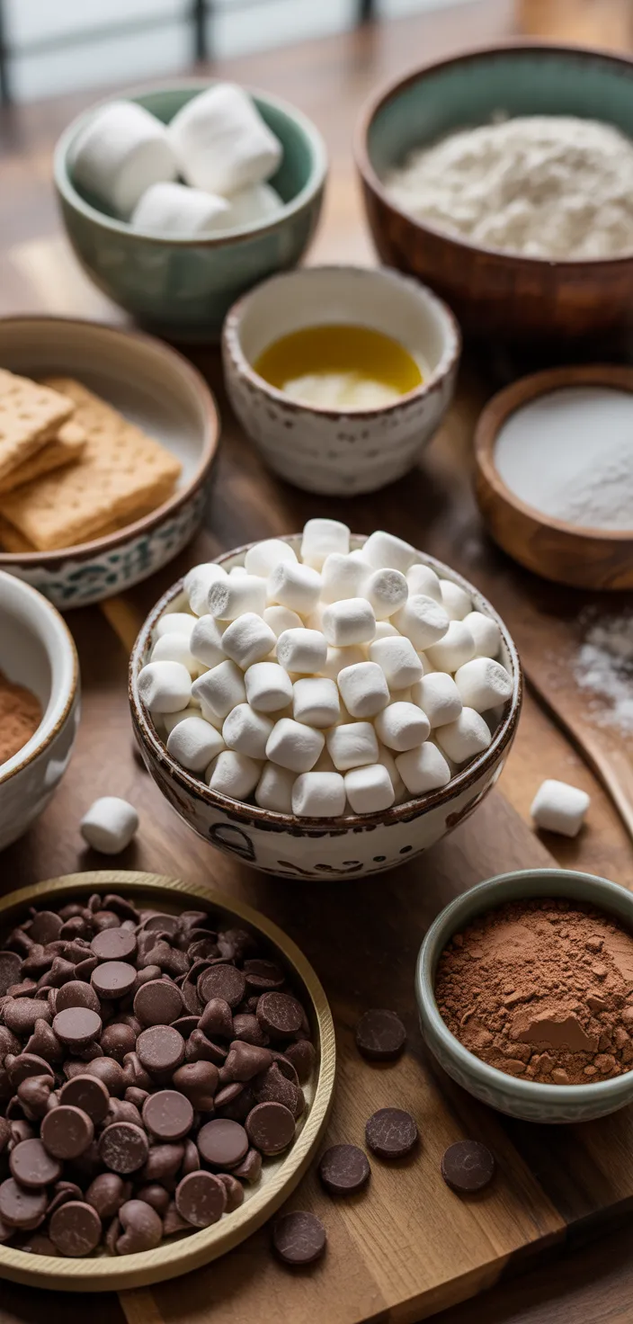 Ingredients photo for Easy S'Mores Brownies Recipe For Summer