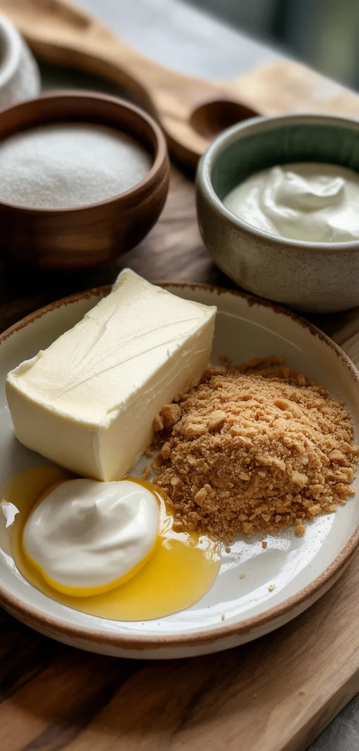 Ingredients photo for Homemade New York Style Cheesecake Recipe