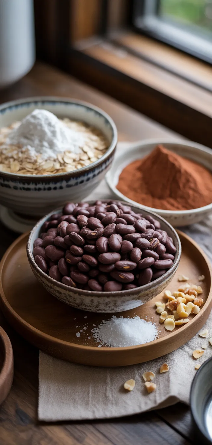 Ingredients photo for Chocolate Black Bean Brownie Bites! Recipe