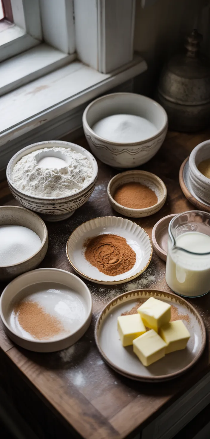Ingredients photo for Cinnamon Roll Muffins (Soft And Fluffy Muffin Recipe)
