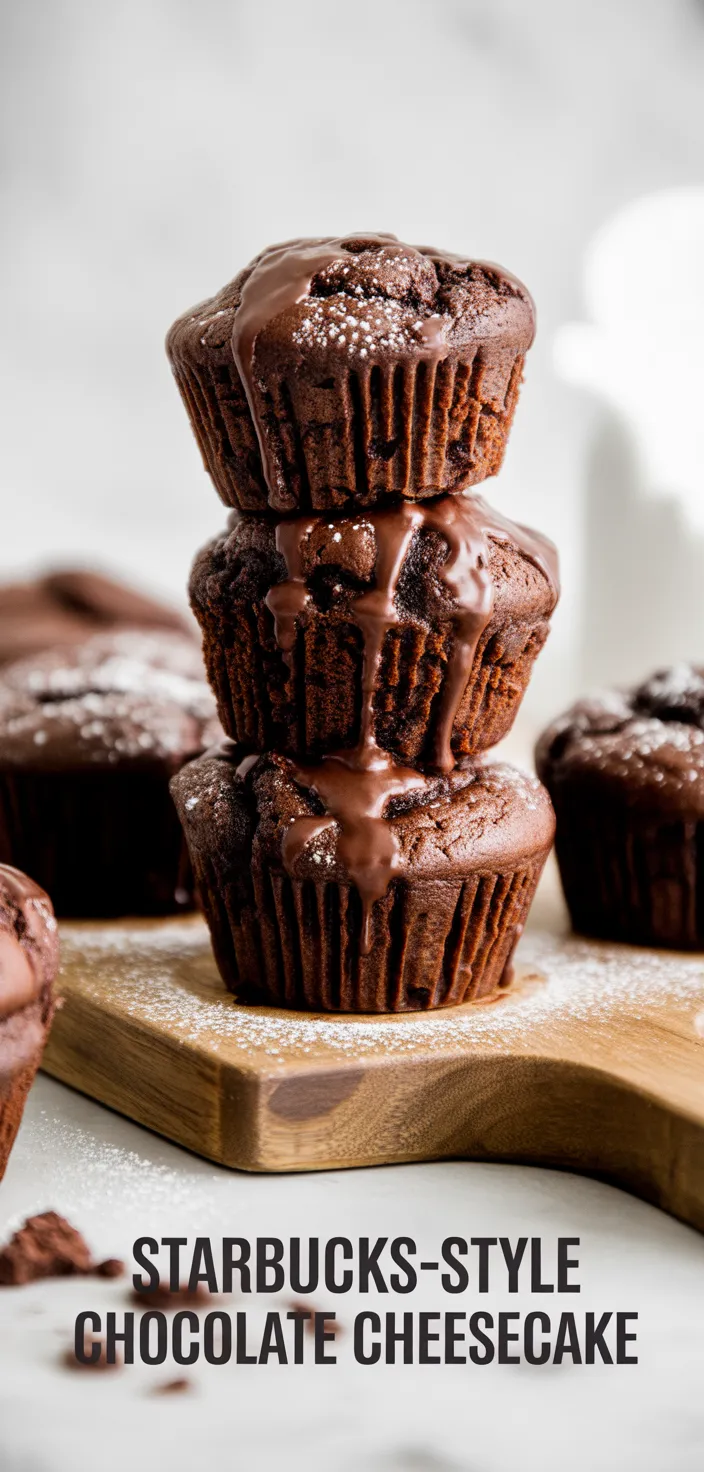 A photo of Die Double Chocolate Cheesecake Muffins Schmecken Wie Bei Starbucks Recipe