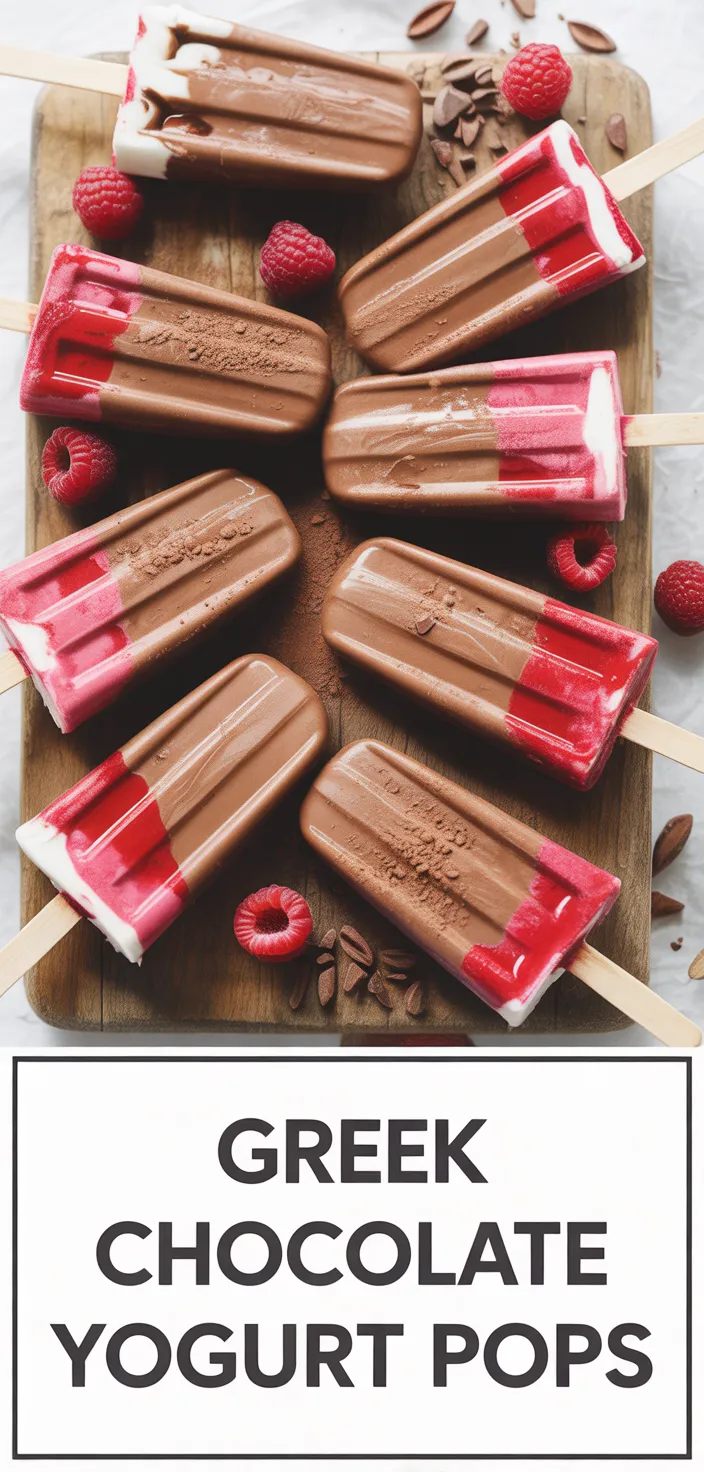 A photo of Healthy Greek Yogurt Chocolate Fudge Pops Recipe