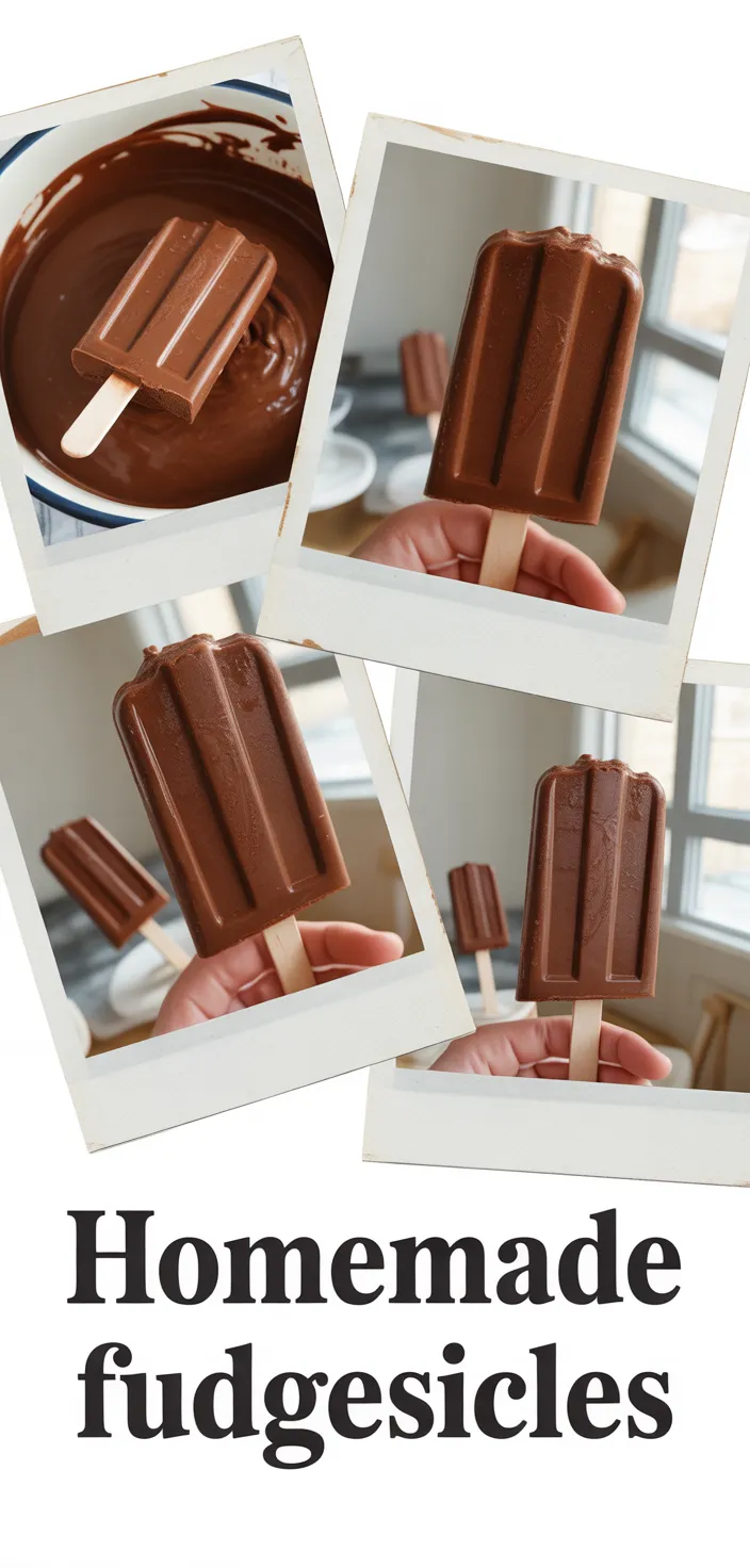 A photo of Homemade Fudgesicles Recipe