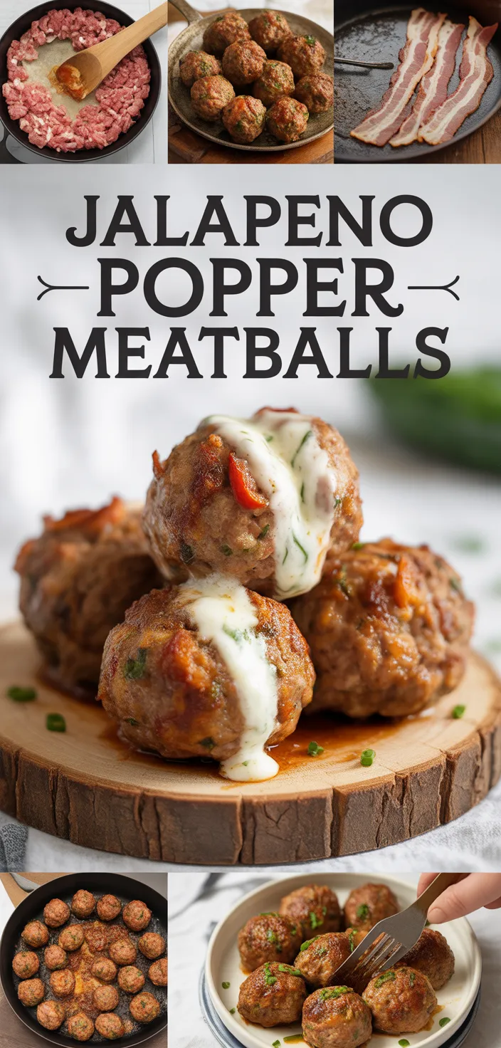 A photo of Jalapeno Popper Meatballs Recipe