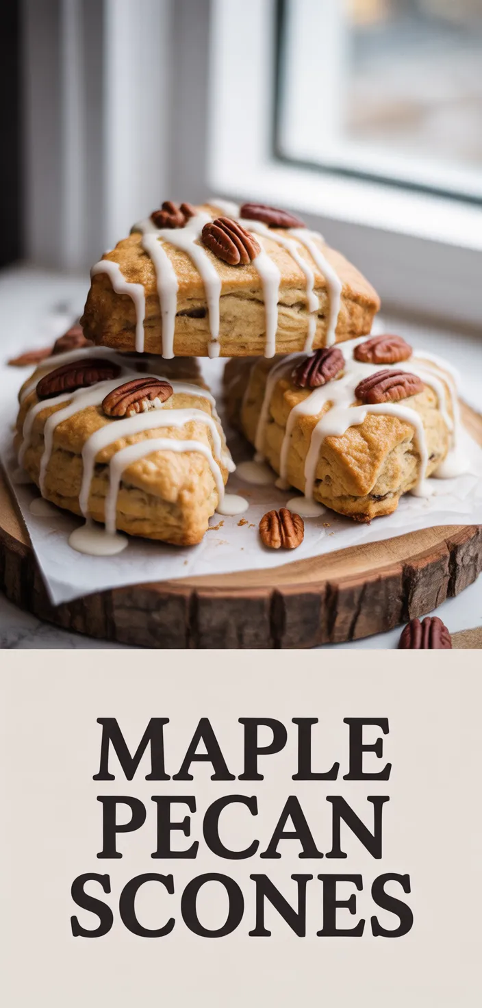 A photo of Maple Pecan Scones (recipe With Video) Recipe