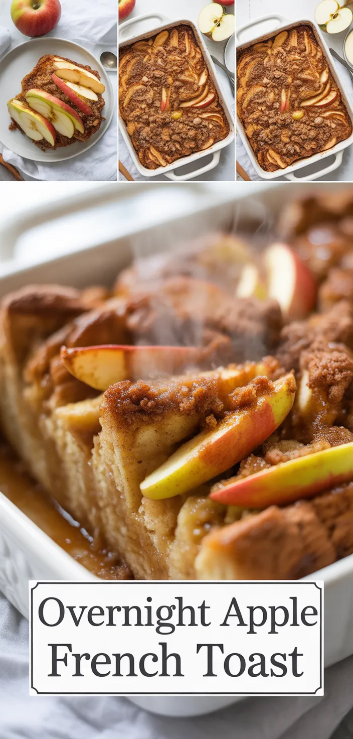 A photo of Overnight Cinnamon Apple Baked French Toast Casserole Recipe